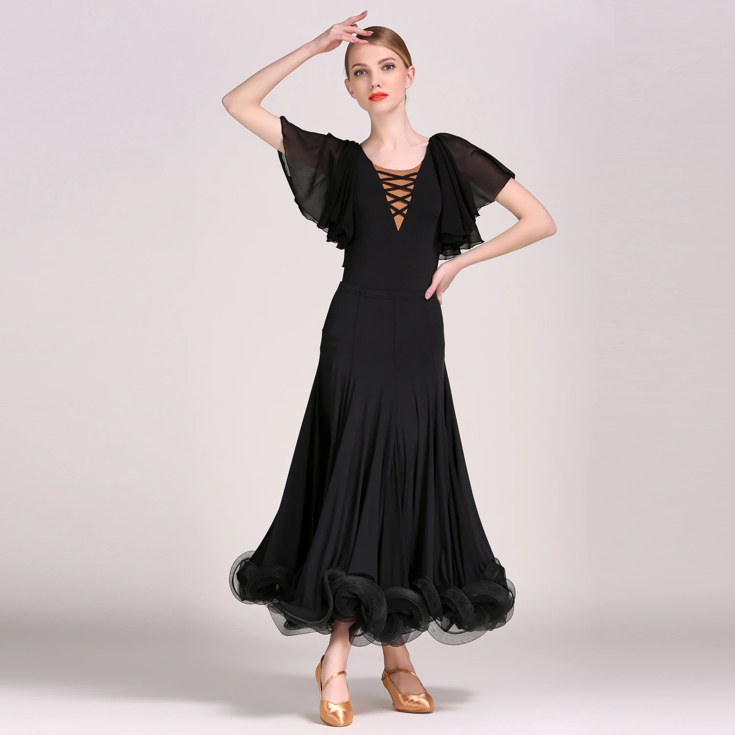 GB032 and S8025 Modern Dance Costume Top and Skirt Suits Dance Dress Ballroom Costume Women Lady Adult Evening Party Dress GB032 and S8025 Modern Dance Costume Top and Skirt Suits Dance Dress Ballroom Costume Women Lady Adult Evening Party Dress