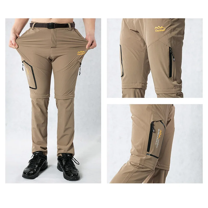 Cena Outdoor Camping piesze wycieczki Stretch wodoodporne spodnie męskie sportowe spodnie trekkingowe wspinaczka górska wędkarstwo polowanie spodnie Plus rozmiar
