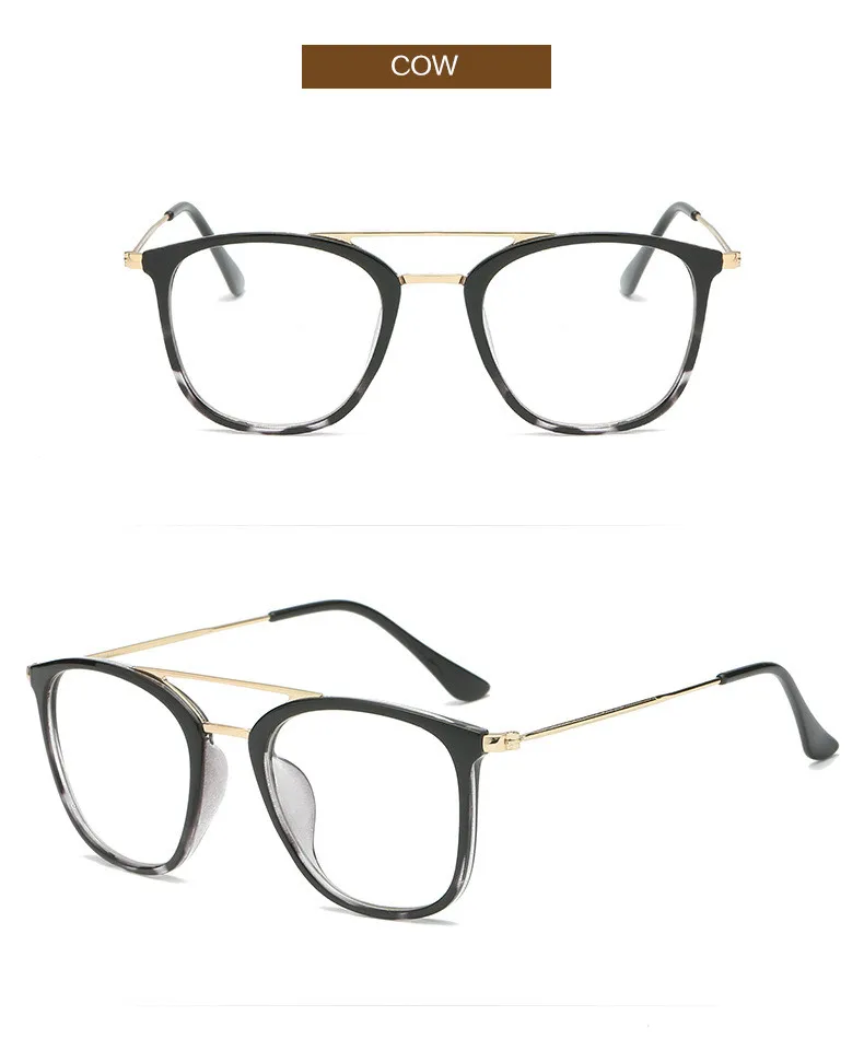 YOOSKE, прозрачные очки для женщин и мужчин, оптические очки, оправа, модные очки для близорукости, металлические очки