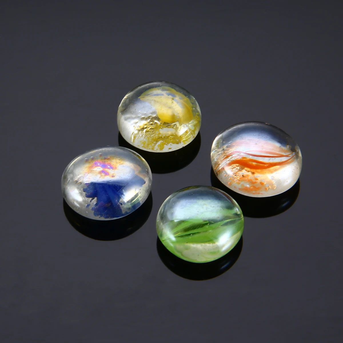 100g Stylish Mixed Color Glass Bead 16~19mm Gems Mosaic Tiles Home Decoration for Vase Flower Pots Aquarium