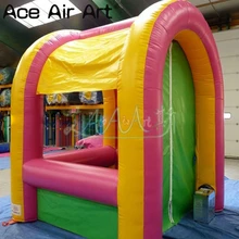 Подгонянный красочный надувной концессионный стенд, мини-магазин для лечения, кремовый стойло для вечерние, игры