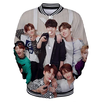 

LUCKYFRIDAYF Fashion Kpop ATEEZ Printed 3d Baseball Jacket Men Women Hoodie Sweatshirt Casual Long Sleeve 3D Hoodies Jackets Top
