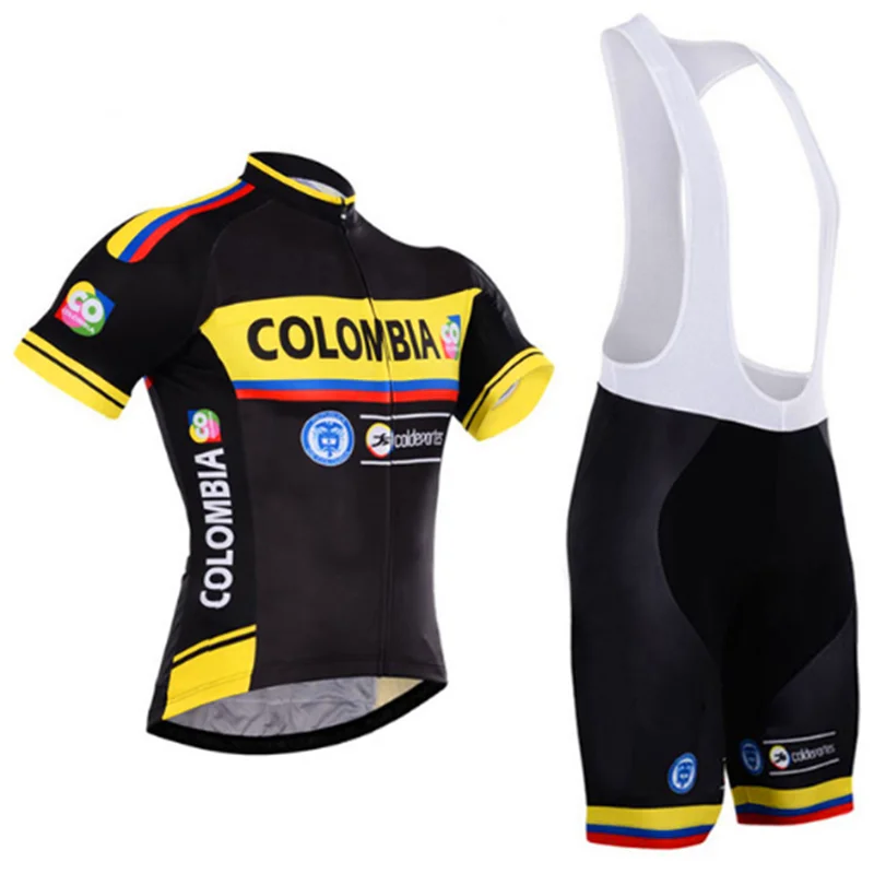 Новинка года, 6 шт., национальная профессиональная команда, Джерси для велоспорта, короткая одежда для велоспорта, быстросохнущая велосипедная одежда, черный цвет - Цвет: 4