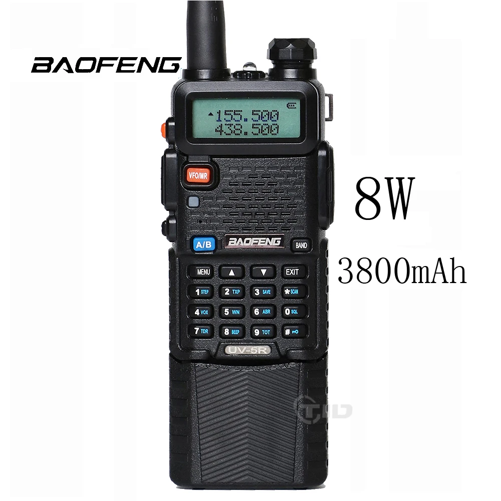 Baofeng UV 5R 8W Walkie Tlakie Dual Band Two Way Radio 3800mAh font b Battery b