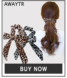 AWAYTR модный принт кролик резинки для волос резиновые женские эластичные резинки для волос ободок с леопардовым принтом девушки аксессуары для волос