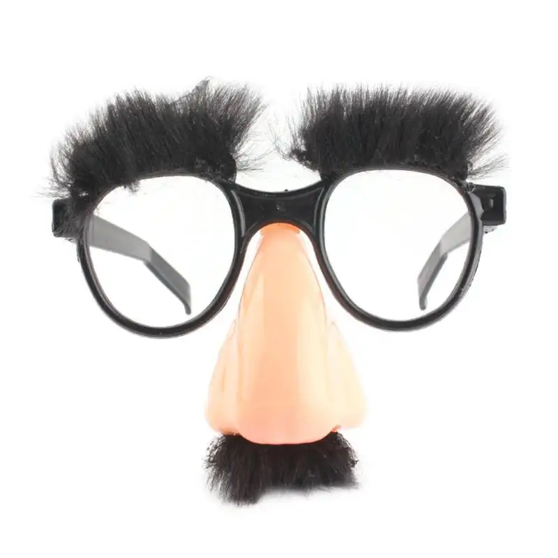 Cute Creative Glasses Fake Nose Eyebrow Mustache Halloween Party