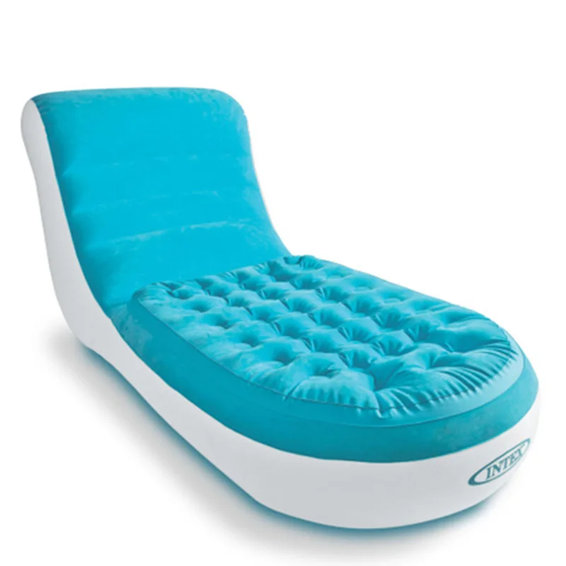 

INTEX deluxe single flocking inflatable sofa (with electric pump) Lazy sofa,Backrest reclining chair 1pc