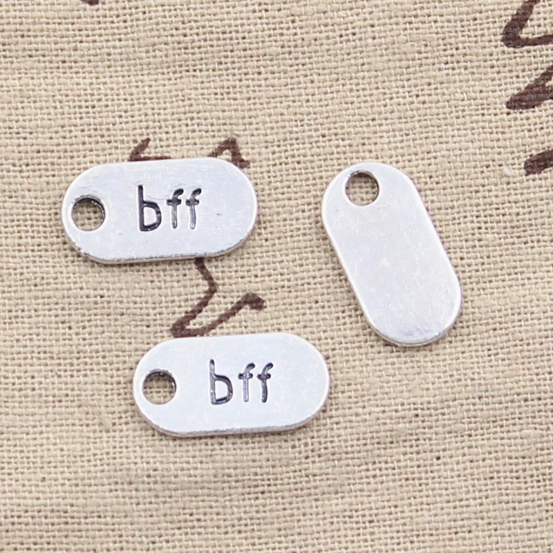 30 шт. Подвески Bff Best Friend Forever 18x9 мм античный кулон для изготовления винтажная