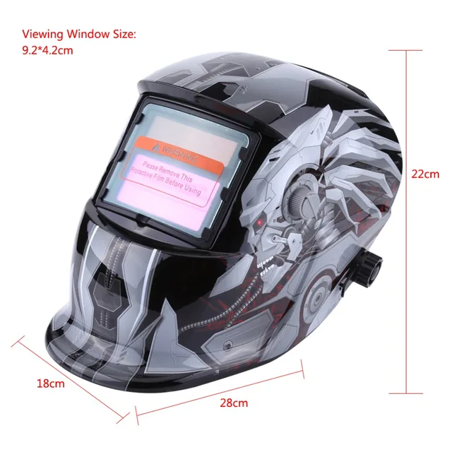 Solar Auto Darkening Welding Helmet TIG MIG Weld Welder Grinding Mask Eye Face Protection DIN 9 TO 13 Adjust