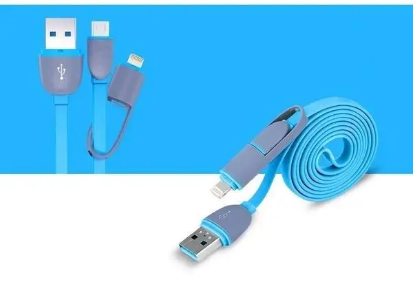 2 в 1 USB/Micro USB кабель для зарядки телефона 2.1A TPE кабель для передачи данных для samsung Xiaomi Tablet IOS/Android мобильный телефон зарядный шнур