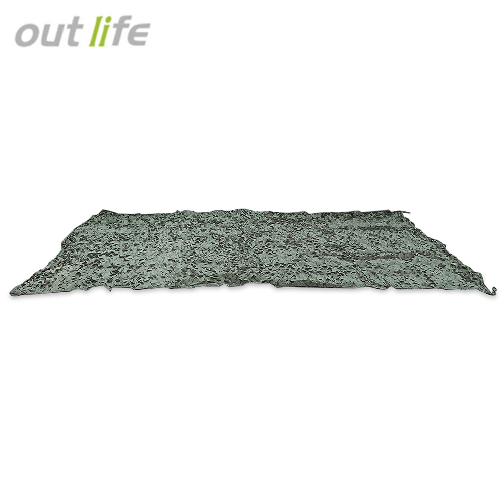 2*3 متر 210D outlife الجيش العسكرية التكتيكية الصيد التخييم خيمة المأوى الشمس ودلاند التمويه صافي كامو غطاء السيارة مظلة
