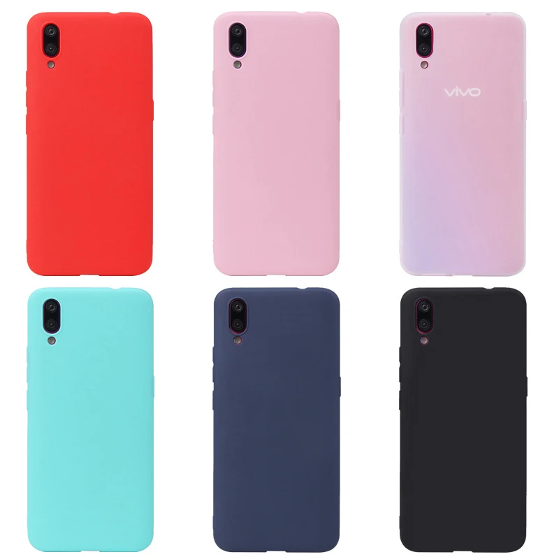 

Matte Simple Candy Color Case For VIVO V15 Pro IQOO NEO Y97 Y93 Y91C Y83a V11 X27 23 Soft Silicone Anti-knock Ultra Thin Cover