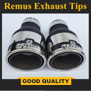 

1 Piece Universal 54mm Inlet 76mm Outlet 304 Stainless Steel Remus Car Exhaust Muffler Tip Modified Exhaust Pipes