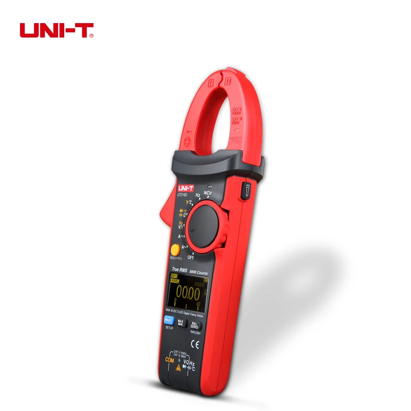 UNI-T True RMS цифровой зажим UT216A UT216B UT216C UT216D цифровые клещи Авто Диапазон резистора/конденсатор/частота/NCV тест