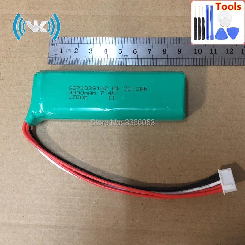 VK 7,4 V 3000mAh GSP1029102 01 сменная батарея Для harman kardon Go-play спикера Встроенная литий-ионная батарея литий-полимерная батарея