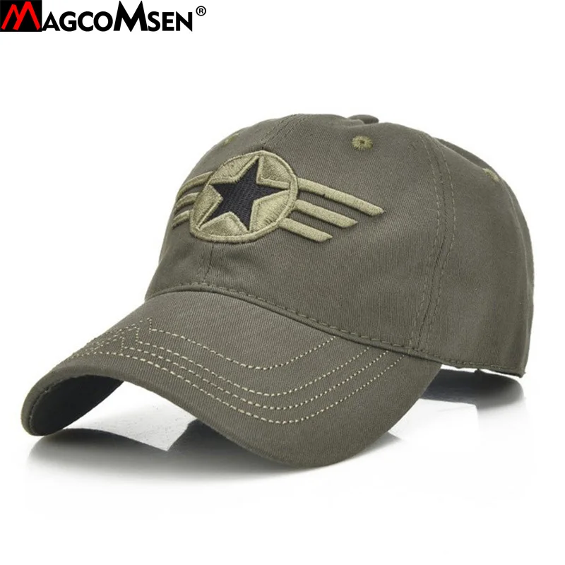 

MAGCOMSEN Military Cap Men Summer Sun Protection Baseball US Army Hats Tactical Combat Hats Male Airsoft Accessories AG-AT-02