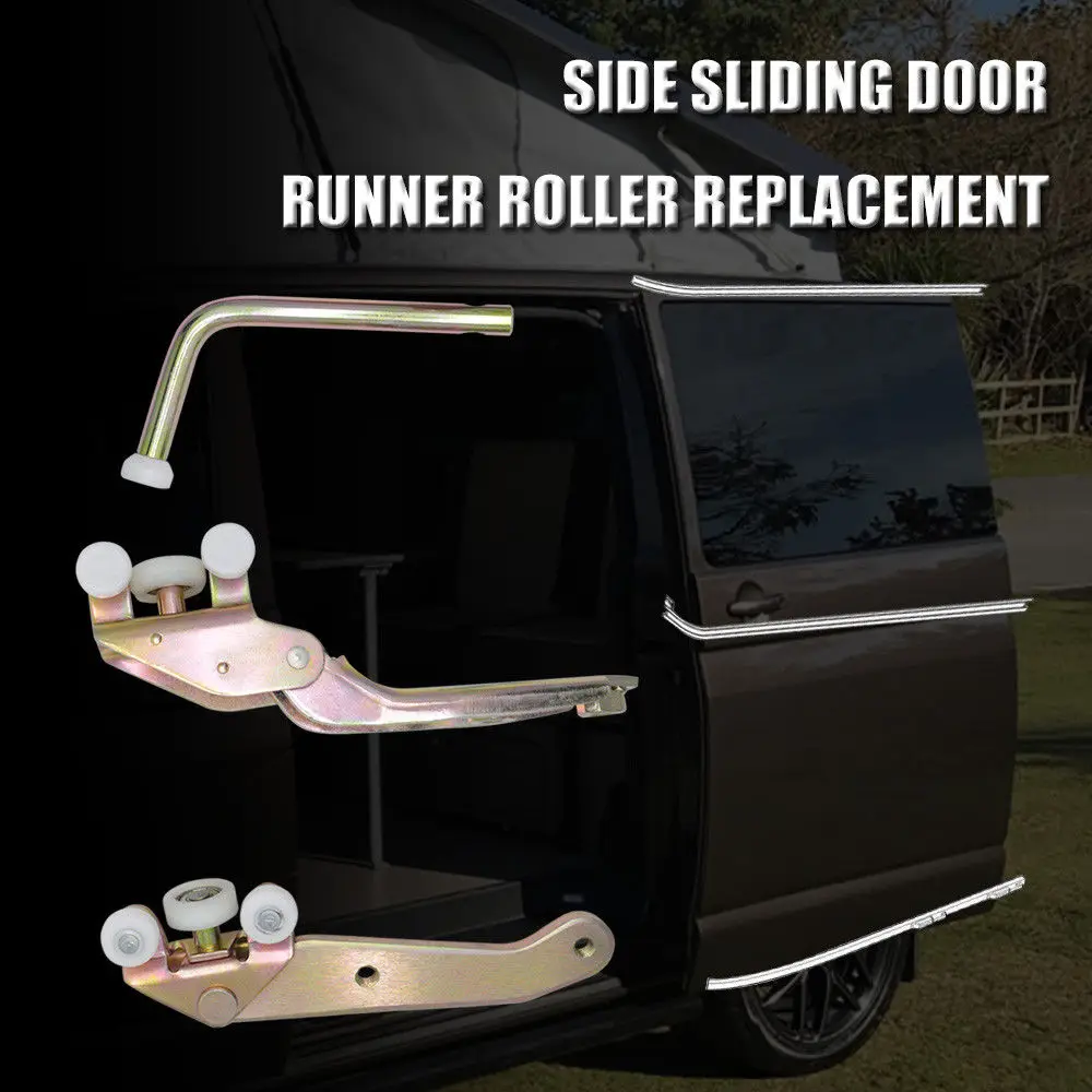 

For Volkswagen Transporter T4 Side Sliding Door Top Middle Bottom Roller Runner Left Side