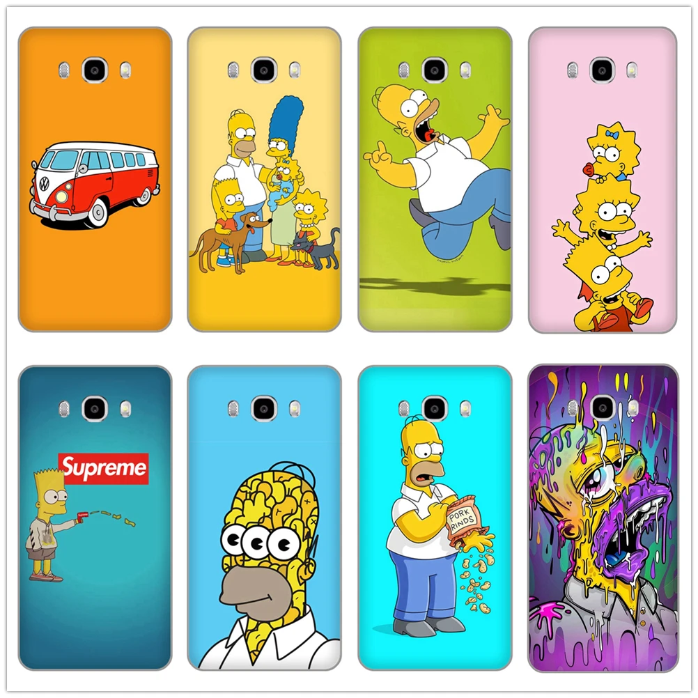 

The Simpsons Cartoons Anime Cover Soft TPU Phone case For Samsung Galaxy S4 S5 S6 S7 S8 S9 edge S10 Lite Plus Shell
