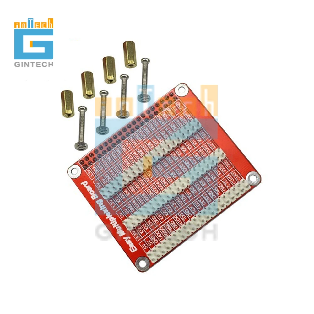 Плата расширения Raspberry Pi B 2B 3B Shield GPIO один экземпляр три с винтами | Электроника