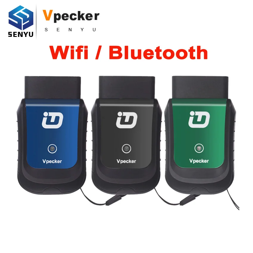 Автомобильный диагностический сканер Vpecker Easydiag E1 V9.0 Wi Fi/Bluetooth поддержка Windows XP ~