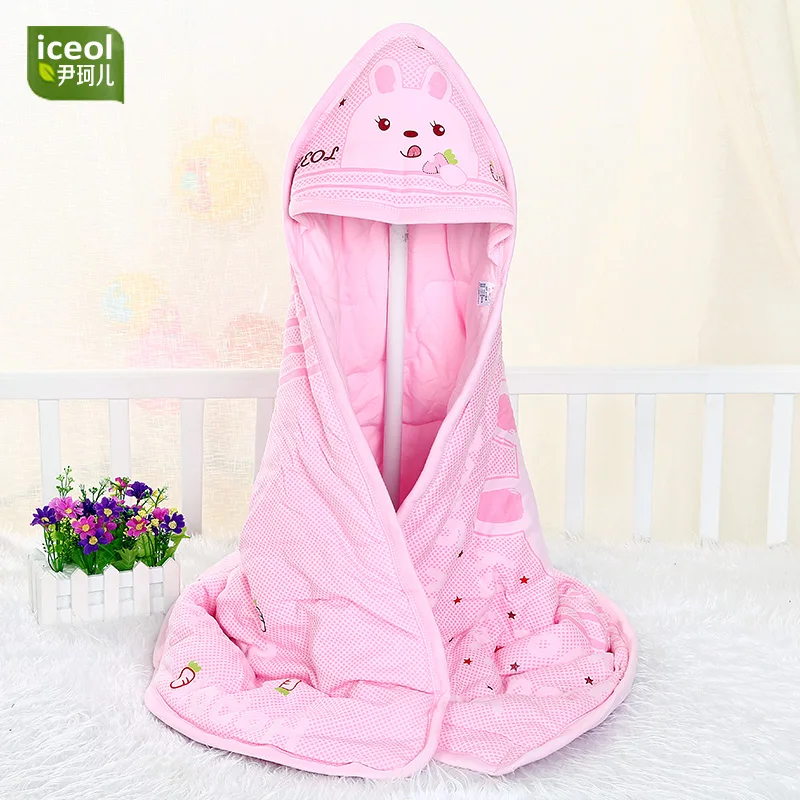 

Autumn Winter Liner Swaddleme Newborn Sleepsack Useable Blanket Sleeping Bag Cartoon Rabbit High Quality Baby Infant Swaddle