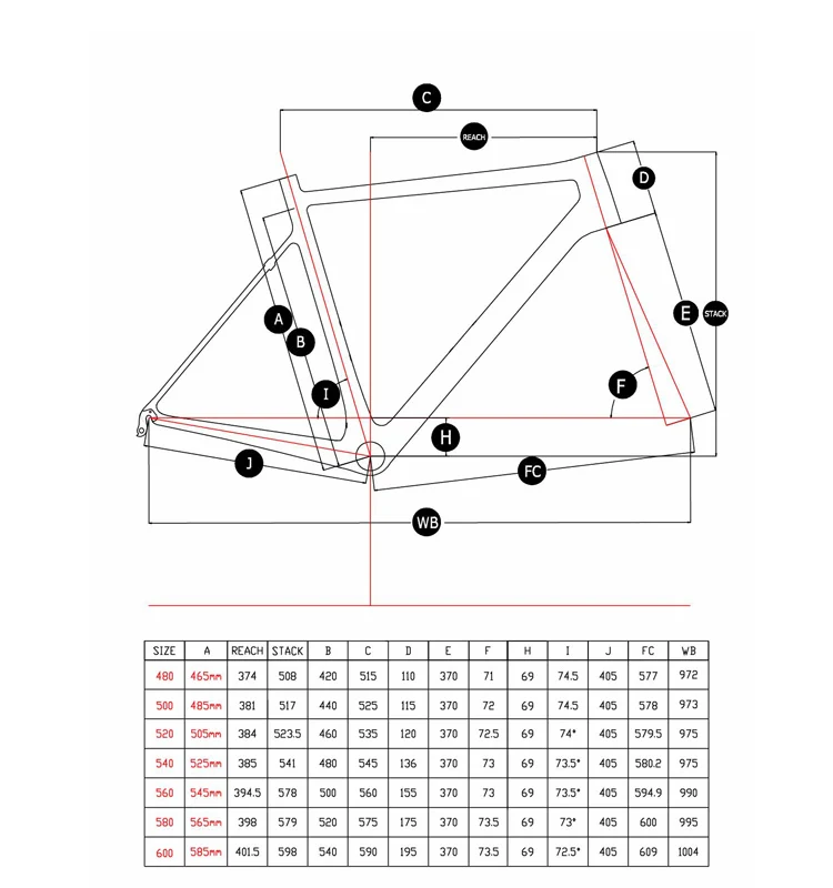 Top 1000g Lightweight Carbon Fiber Road Bicycle Frame 5