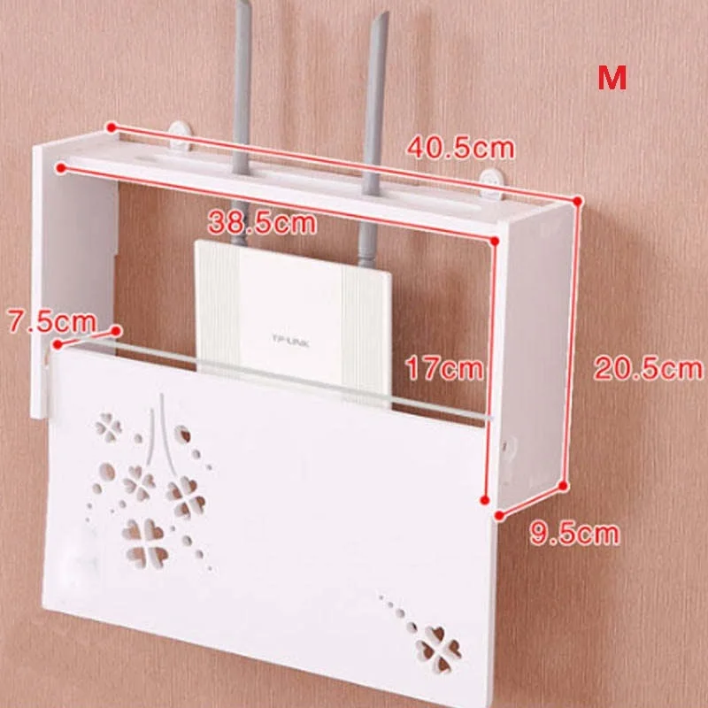 Беспроводная Wifi коробка маршрутизатора декоративная настенная белая подвесная полка штепсельная плата кронштейн органайзер для хранения креативные товары для дома