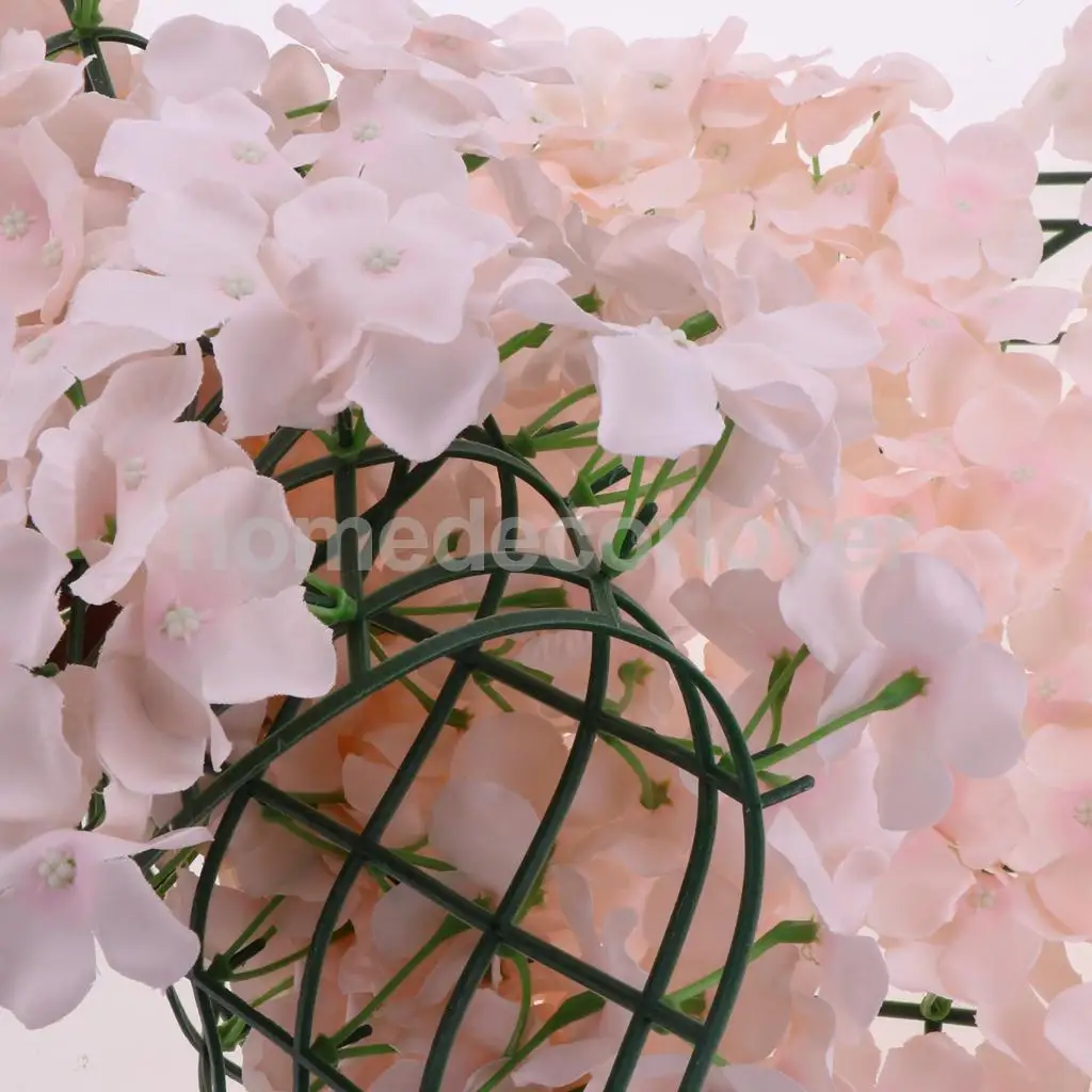 Upscale Artificial Flower Wall Panel Hydrangea Floral Carpet for Wedding Home Garden Shop Store Decoration