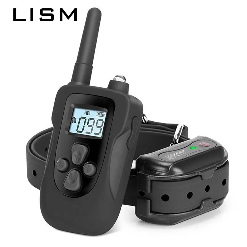 

Dog Bark Control Collars Electronic Anti Barking Remote Control Dog Training Device Charging Pet Dog Shocker Collar Waterproof