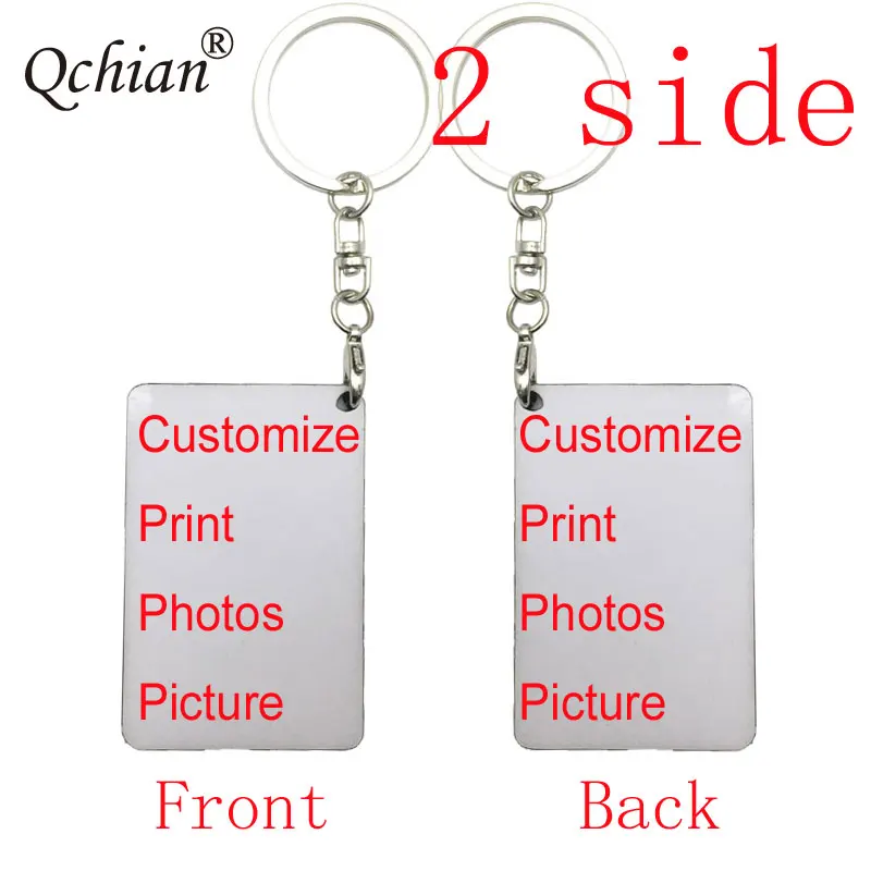

1pcs/lot Customized keychain Photo print Key Chains Need Customers to Provide Pictures
