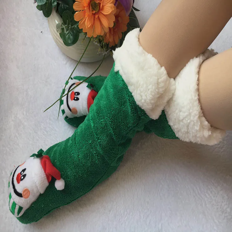 Домашние тапочки; женские теплые домашние носки; женские милые меховые тапочки; женские зимние рождественские пушистые Шлепанцы из плюша; zapatos mujer