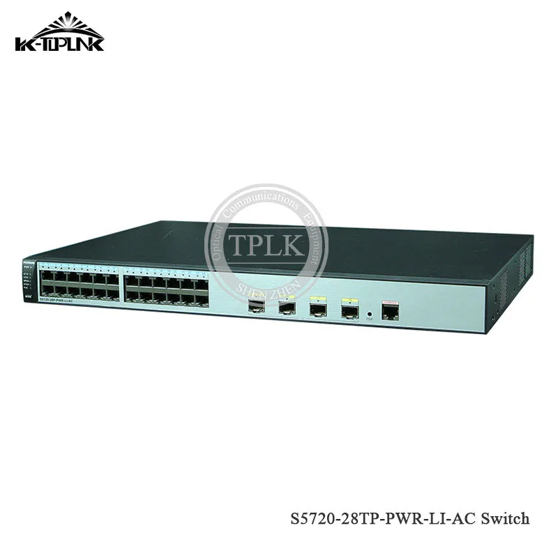 Оригинальный Портативный Ethernet коммутатор Hua wei 24 порта + 4 гигабитных питания SFPs POE