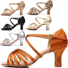 Женская обувь для латинских танцев, женские кроссовки для девочек, танцевальная обувь для женщин, танцевальная обувь для джаза, бальных танцев, сальсы, 6 цветов, около 5 см/7 см, A01D