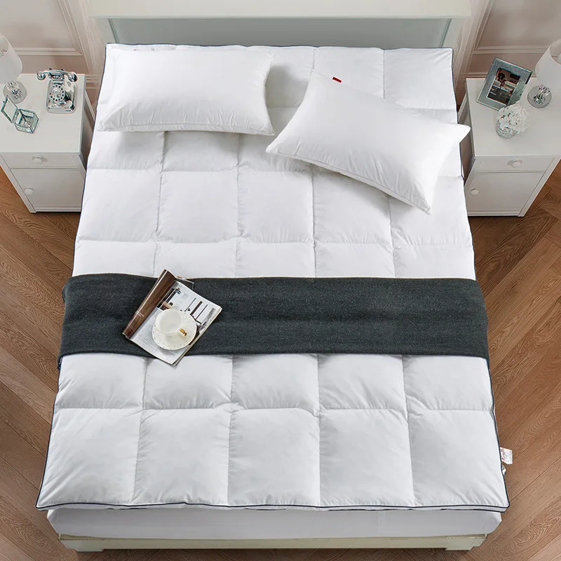 خمس نجوم فندق سميكة ريشة فراش مزدوج حصير الحجم 90x200 سنتيمتر ، 120x200 سنتيمتر ، 150x200 سنتيمتر ، 180x200 سنتيمتر