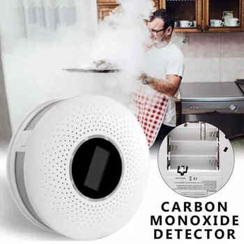 

Smoke and Carbon Monoxide Detector Alarm Battery Operated Carbon Monoxide CO Detector with Sound Warning and Digital Display