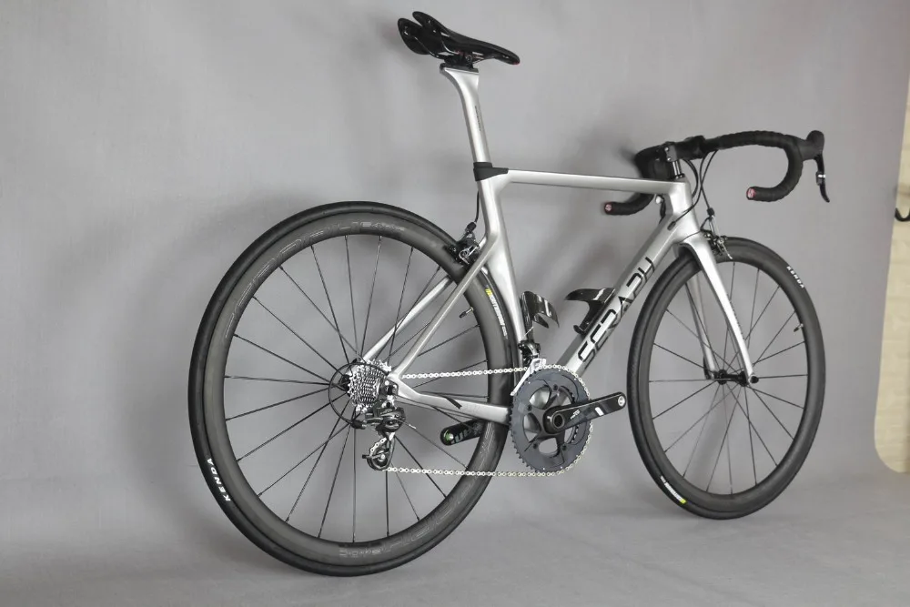 seraph Серебряный дорожный карбоновый велосипед высокого давления подушка в форме колеса sram groupset 22 скорости 700* 25C Полный дорожный велосипед TT-X1