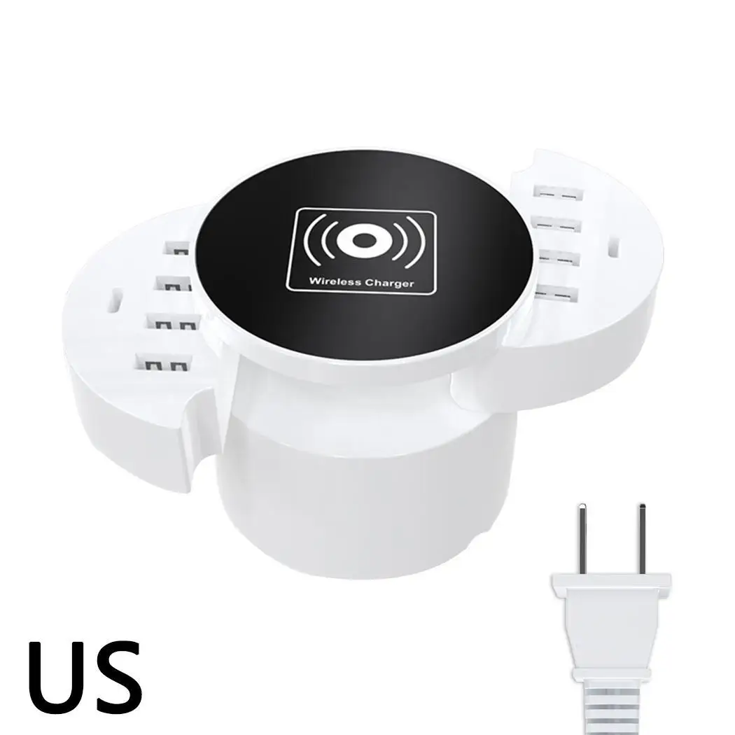 

Wireless Fast Charging Power Adapter Multi-port USB Type-C Smart Charger