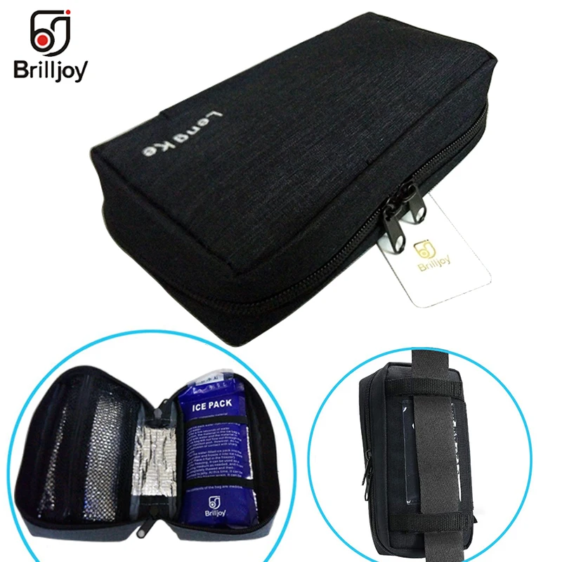 

Brilljoy Portable Insulin Cooler Protector Bag Organizer Medical Insulation Cooling Pouch Case Holder