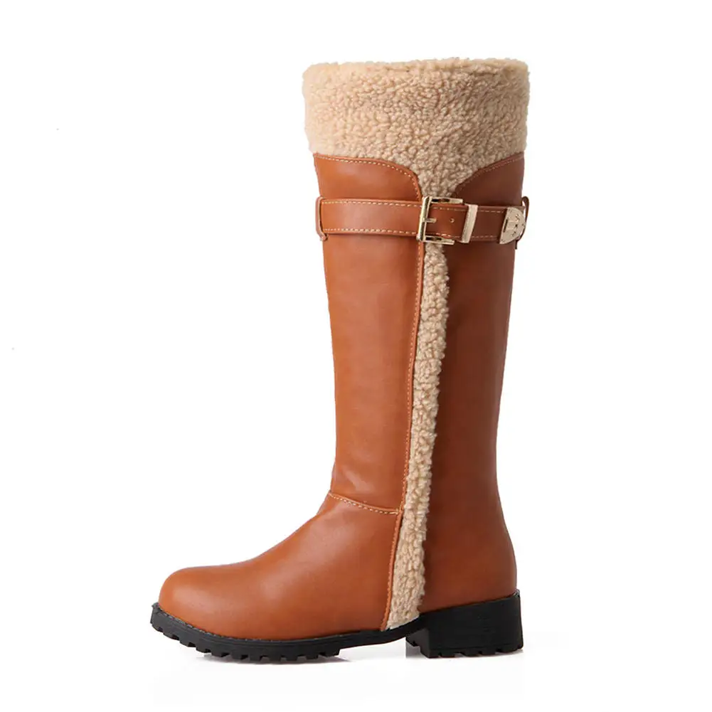 Chaussures Fourrure Gros Grandes 34 D'hiver Noir Tailles Bottes Yfq8o7wx N8OP0wknXZ