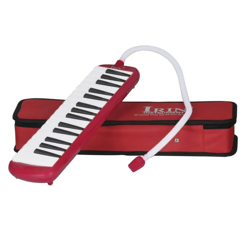 IRIN 32 Piano Keys Melodica with Mouthpiece Shuoulder Strap Carrying