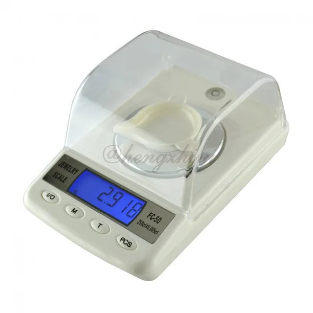 50g x 0.001g High Precision Digital Jewelry Diamond Gem Carat Scale w