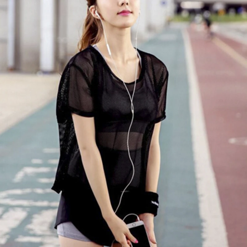 Women's Mesh Workout Top