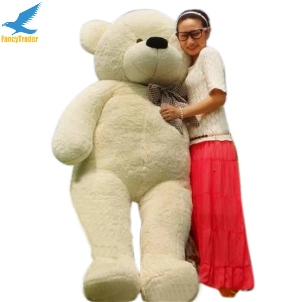 Fancytrader Hot Sales JUMBO 78'' White Giant Plush Stuffed Teddy Bear Best Gift 4 Colors 200cm