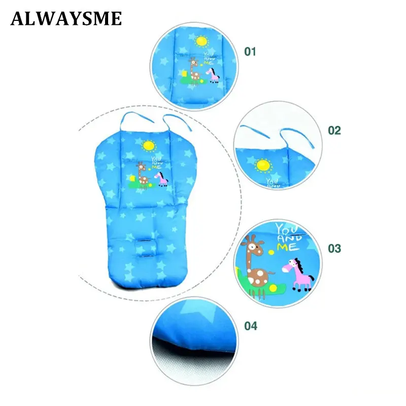 ALWAYSME, детские стульчики для кормления, подушки для сиденья, коврики, детская коляска, подушка, жираф, детская тележка, подушка для сиденья, коляска, хлопковое автомобильное сиденье