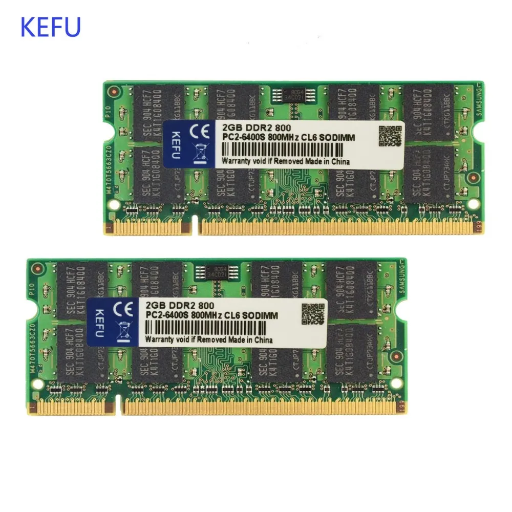 4 ГБ 2X2 Гб DDR2 800 PC2 6400 800 МГц 200Pin ноутбук Тетрадь SODIMM Память ОЗУ