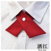 Модный мужской и женский кроссовер бордовый галстук-бабочка школьный Ascot студенческий галстук-бабочка