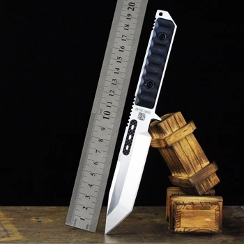 

Very sharp High-end Brush Finish DD9CR18MOV Blade Fixed Tactical Knife, Edge Survival Knives Fixed Blade High hardness knife