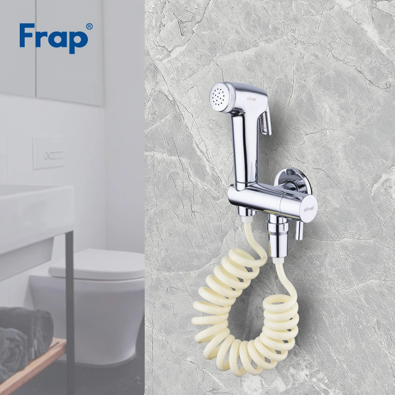 Frap new 1 Set Solid Brass Single Cold Water Corner Valve Bidet faucet Function Cylindrical Hand
