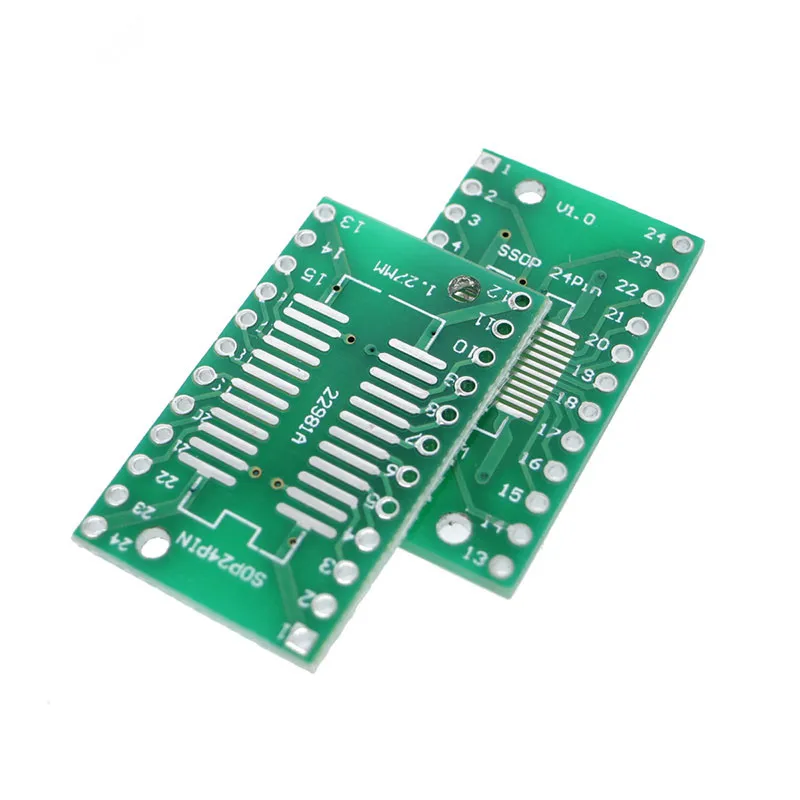5Pcs SMD SOP24 SSOP24 TSSOP24 to DIP24 Adapter PCB IC Converter Plate