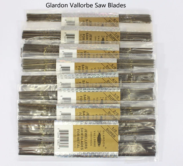 Glardon Jewelers Saw Blades - Sizes 8/0 - 8